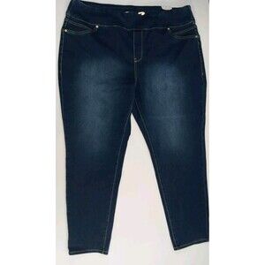 Seven7 High Rise Strech Pullover Tummy Toner Leggins Jeans Plus Size 24W